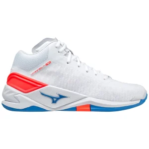 Promo 🔥 Handball Adulte Mizuno Chaussures Mizuno Wave Stealth Neo Mid BLANC 👏 achat pas cher 16