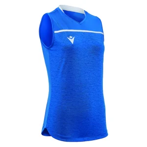 Coupon 👍 Volley Ball Femme Macron Maillot Femme Sans Manches Macron Thallium BLEU ⭐ en ligne 16