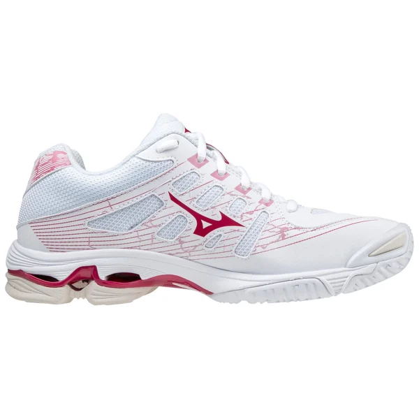 Promo 😍 Volley Ball Homme Mizuno Chaussures Femme Mizuno Wave Voltage BLANC 🔔 comparez les prix 1