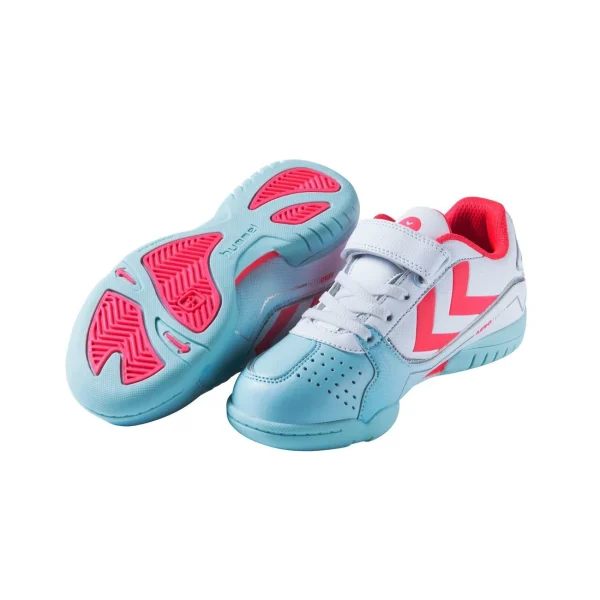 magasin en ligne De gros 🌟 Handball Garçon Hummel Chaussures Velcro Kid Hummel Aerotech Bleu BLEU 👍 3